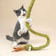 Brinquedo Pelúcia Zeze Varinha de Silicone Cobra com Catnip para Gatos