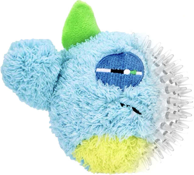 Brinquedo Pelúcia 2 em 1 Qmonster Baby Ciclope Azul para Cães - Tam. P