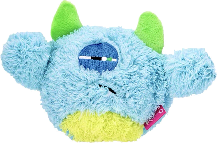 Brinquedo Pelúcia 2 em 1 Qmonster Baby Ciclope Azul para Cães - Tam. P