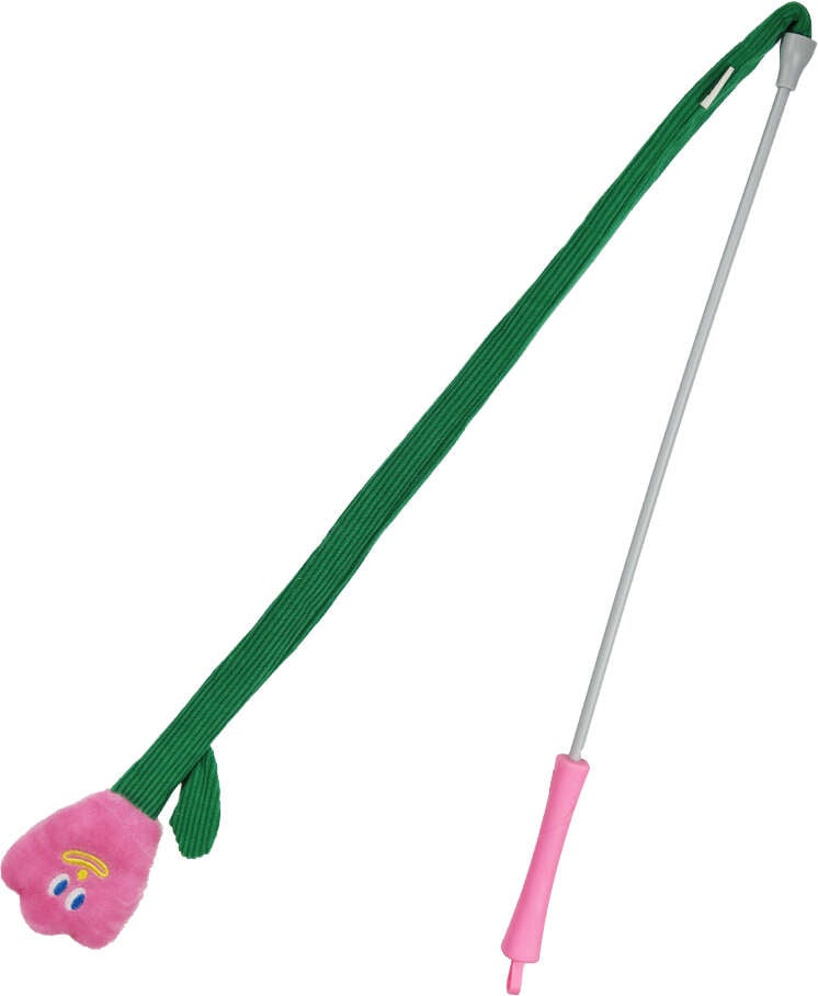 Brinquedo Pelúcia Zeze Varinha de Silicone Flor para Gatos - Tam. Único