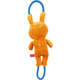 Brinquedo Pelúcia Qmonster Puxa Corda Coelho Shock Laranja e Azul para Cães