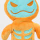 Brinquedo Pelúcia Qmonster Puxa Corda Coelho Shock Laranja e Azul para Cães