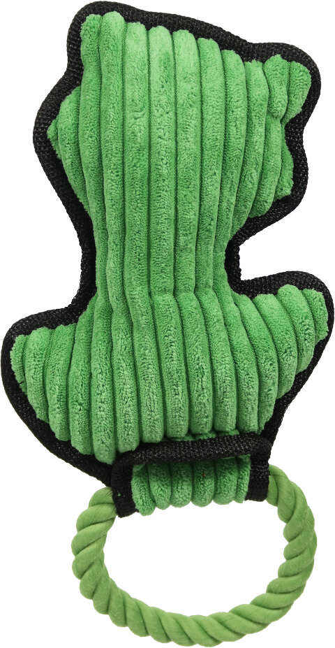 Brinquedo Pelúcia com Corda Qmonster Animais de Mãos Dadas Sapo Verde para Cães - Tam. Único