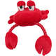 Brinquedo Pelúcia com Corda Qmonster Sr Caranguejo Vermelho para Cães