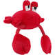 Brinquedo Pelúcia com Corda Qmonster Sr Caranguejo Vermelho para Cães