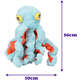 Brinquedo Pelúcia Qmonster Polvo Gigante Azul para Cães