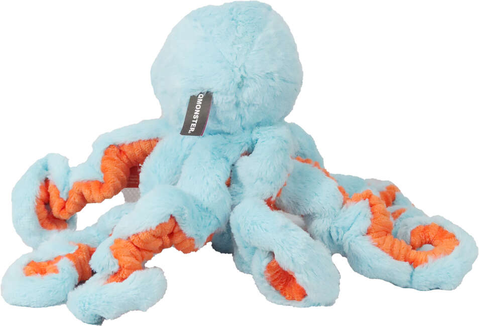 Brinquedo Pelúcia Qmonster Polvo Gigante Azul para Cães - Tam. Único