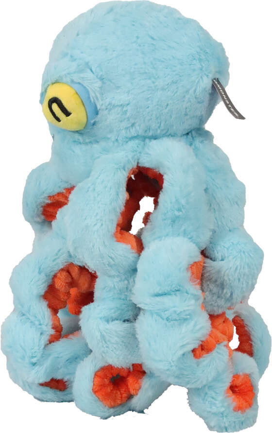 Brinquedo Pelúcia Qmonster Polvo Gigante Azul para Cães - Tam. Único