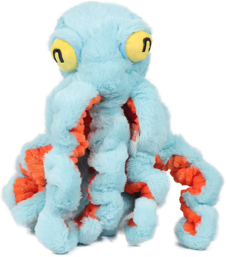 Brinquedo Pelúcia Qmonster Polvo Gigante Azul para Cães - Tam. Único