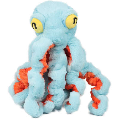 Brinquedo Pelúcia Qmonster Polvo Gigante Azul para Cães
