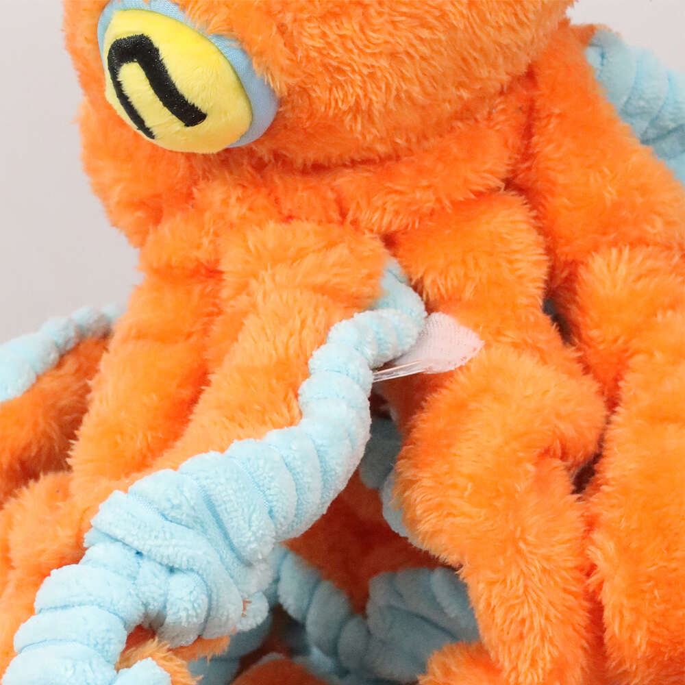 Brinquedo Pelúcia Qmonster Polvo Gigante Laranja para Cães - Tam. Único