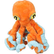 Brinquedo Pelúcia Qmonster Polvo Gigante Laranja para Cães - Tam. Único