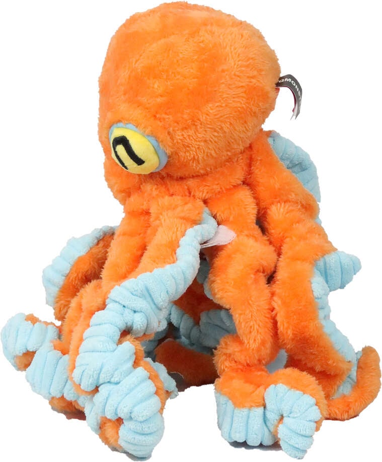 Brinquedo Pelúcia Qmonster Polvo Gigante Laranja para Cães - Tam. Único