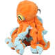 Brinquedo Pelúcia Qmonster Polvo Gigante Laranja para Cães