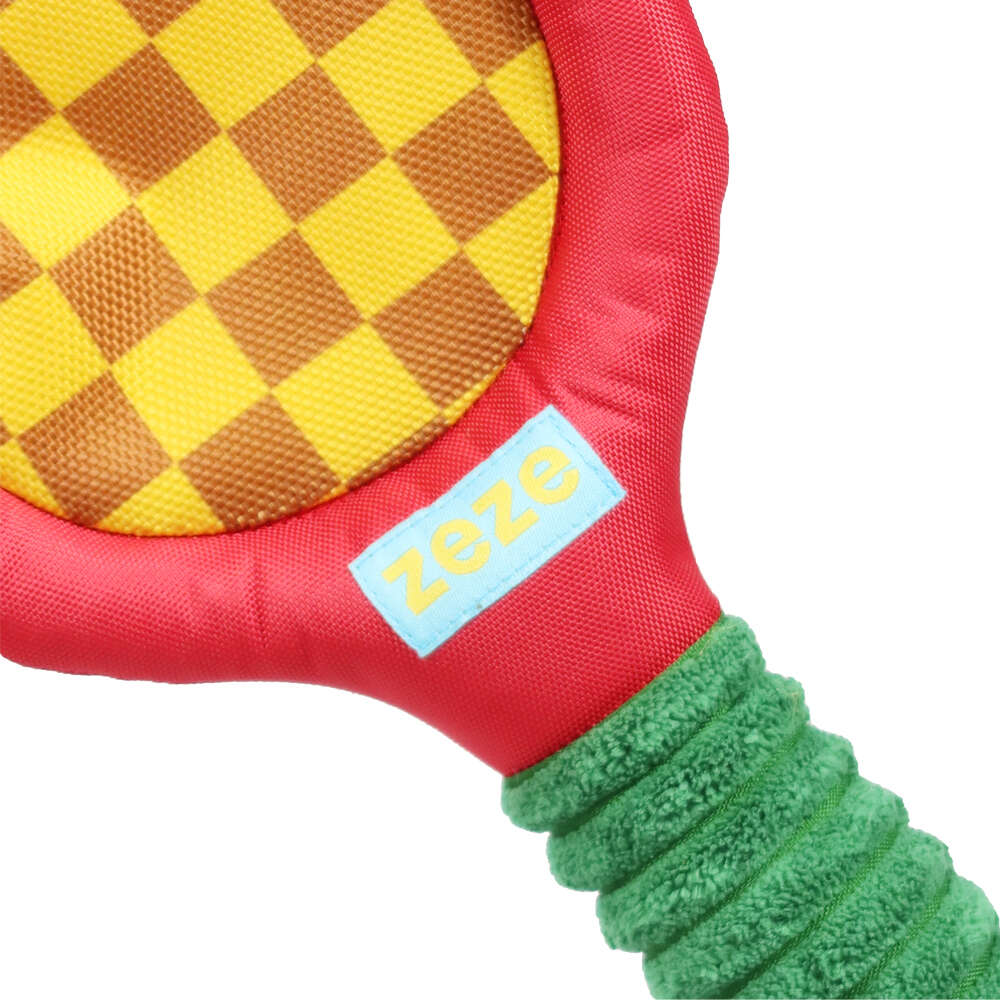 Brinquedo Pelúcia Zeze Mordedor Corda Kit Tennis Vermelho para Cães - Tam. Único
