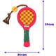 Brinquedo Pelúcia Zeze Mordedor Corda Kit Tennis Vermelho para Cães