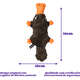 Brinquedo Pelúcia Qmonster Ornitorrinco Marrom para Cães