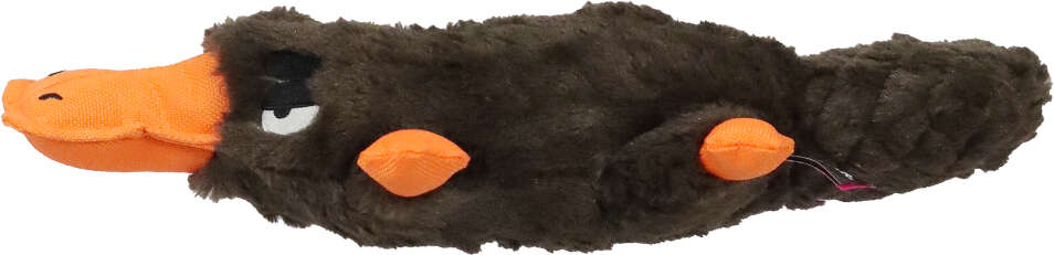 Brinquedo Pelúcia Qmonster Ornitorrinco Marrom para Cães - Tam. Único