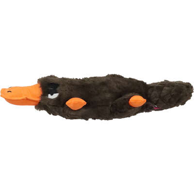 Brinquedo Pelúcia Qmonster Ornitorrinco Marrom para Cães