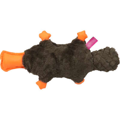 Brinquedo Pelúcia Qmonster Ornitorrinco Marrom para Cães