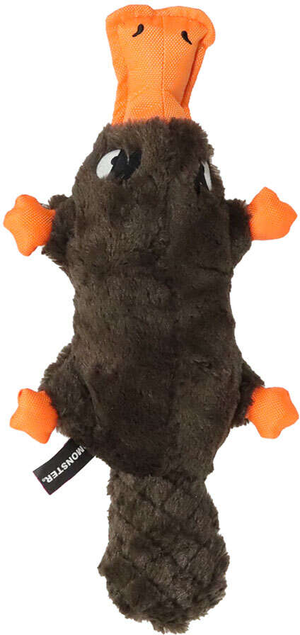 Brinquedo Pelúcia Qmonster Ornitorrinco Marrom para Cães - Tam. Único