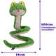 Brinquedo Pelúcia Qmonster Cobra de Mola Verde para Cães