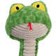 Brinquedo Pelúcia Qmonster Cobra de Mola Verde para Cães