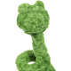 Brinquedo Pelúcia Qmonster Cobra de Mola Verde para Cães