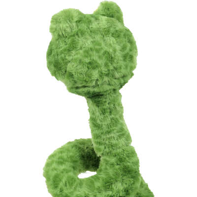Brinquedo Pelúcia Qmonster Cobra de Mola Verde para Cães