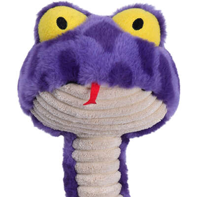 Brinquedo Pelúcia Qmonster Cobra de Mola Roxo para Cães