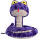 Brinquedo Pelúcia Qmonster Cobra de Mola Roxo para Cães