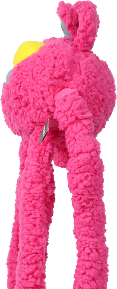Brinquedo Pelúcia Qmonster Coelho Puxa Puxa Rosa para Cães - Tam. Único