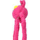 Brinquedo Pelúcia Qmonster Coelho Puxa Puxa Rosa para Cães