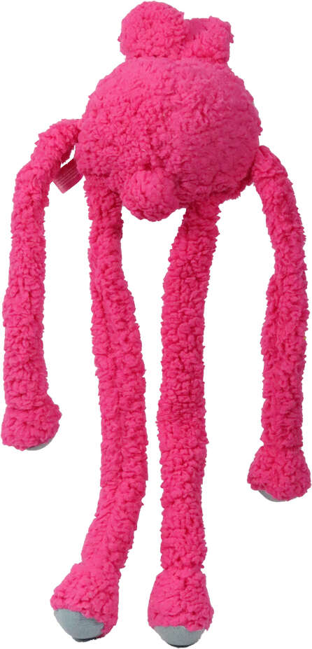 Brinquedo Pelúcia Qmonster Coelho Puxa Puxa Rosa para Cães - Tam. Único