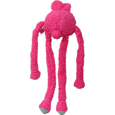 Brinquedo Pelúcia Qmonster Coelho Puxa Puxa Rosa para Cães