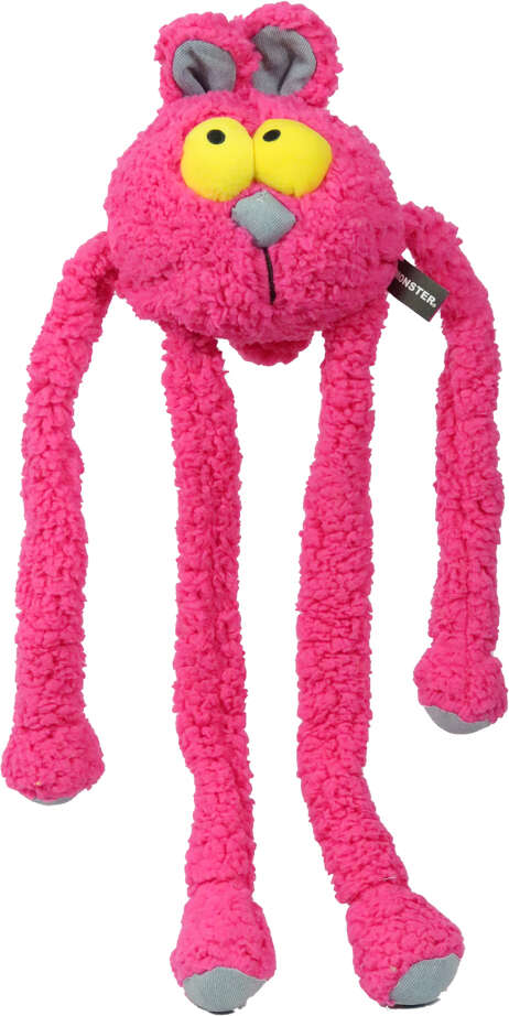 Brinquedo Pelúcia Qmonster Coelho Puxa Puxa Rosa para Cães - Tam. Único