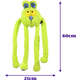 Brinquedo Pelúcia Qmonster Coelho Puxa Puxa Verde para Cães