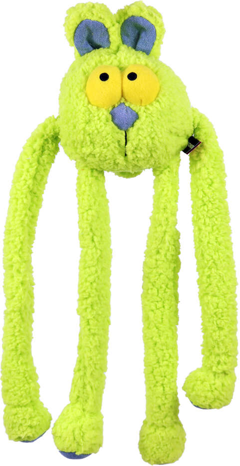 Brinquedo Pelúcia Qmonster Coelho Puxa Puxa Verde para Cães - Tam. Único