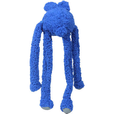 Brinquedo Pelúcia Qmonster Coelho Puxa Puxa Azul para Cães
