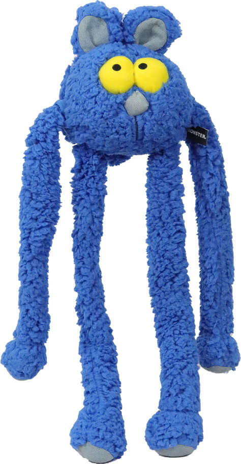 Brinquedo Pelúcia Qmonster Coelho Puxa Puxa Azul para Cães - Tam. Único