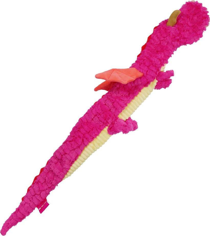 Brinquedo Pelúcia Qmonster Dragão Gigante Rosa para Cães - Tam. Único