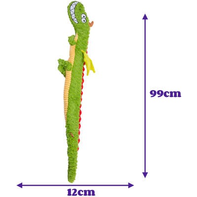 Brinquedo Pelúcia Qmonster Dragão Gigante Verde para Cães