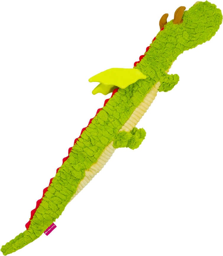 Brinquedo Pelúcia Qmonster Dragão Gigante Verde para Cães - Tam. Único