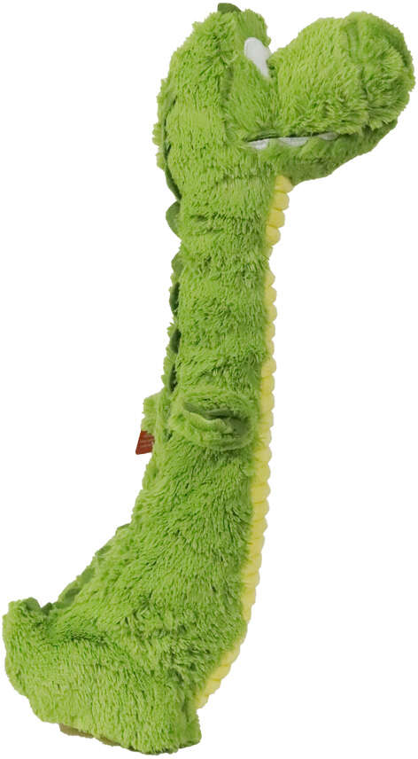 Brinquedo Pelúcia Qmonster Crocodilo Pescoço Comprido Verde para Cães - Tam. Único