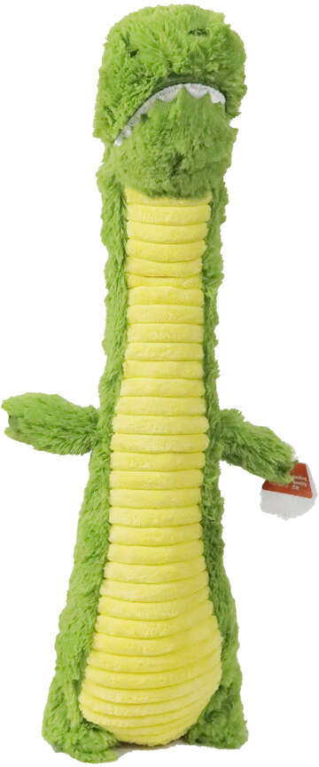 Brinquedo Pelúcia Qmonster Crocodilo Pescoço Comprido Verde para Cães - Tam. Único