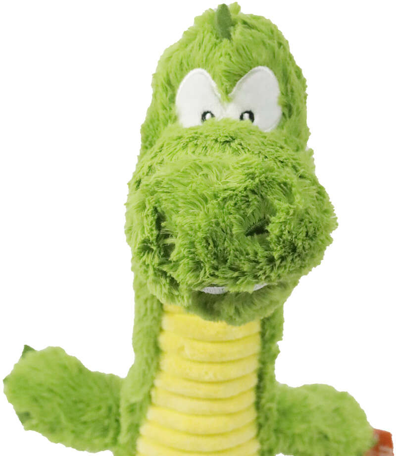 Brinquedo Pelúcia Qmonster Crocodilo Pescoço Comprido Verde para Cães - Tam. Único