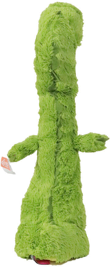 Brinquedo Pelúcia Qmonster Crocodilo Pescoço Comprido Verde para Cães - Tam. Único