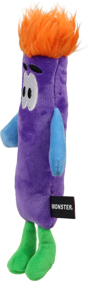 Brinquedo Pelúcia Qmonster Stickman com Catnip Roxo para Gatos - Tam. Único