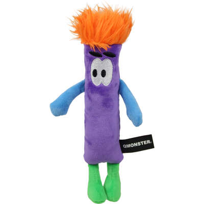 Brinquedo Pelúcia Qmonster Stickman com Catnip Roxo para Gatos”