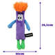 Brinquedo Pelúcia Qmonster Stickman com Catnip Roxo para Gatos”